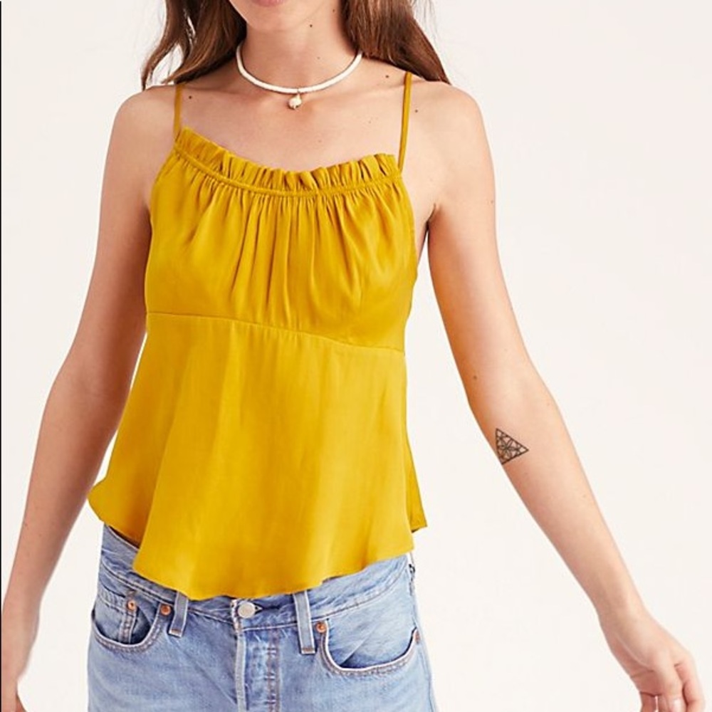 Free People Dance All Night Silk Cami New XS